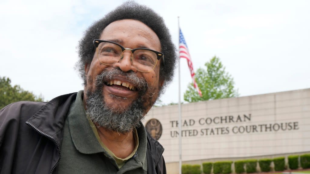 Civil rights activist and Jackson resident Frank Figgers prepares to enter the Thad Cochran U.S. Courthouse in Jackson, Mississippi in May. Figgers opposes a Mississippi law that would create a court in part of Jackson with a judge and prosecutors who would be appointed rather than elected. (Photo: Rogelio V. Solis/AP, File)