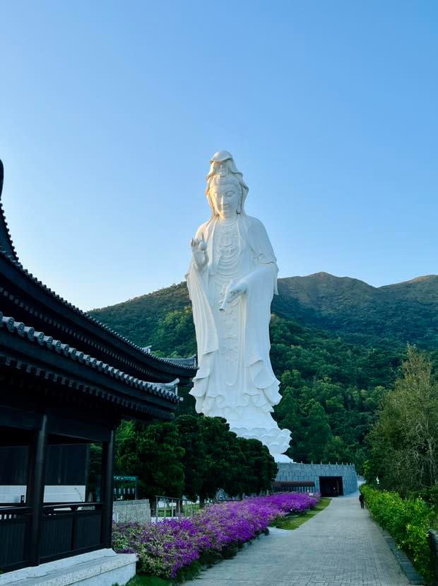 ▲香港新界大埔慈山寺一隅。（圖／翻攝自慈山寺臉書）