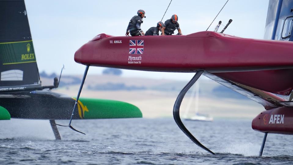The British team set a new speed record last weekend on its foiling yacht. - Credit: Courtesy SailGP