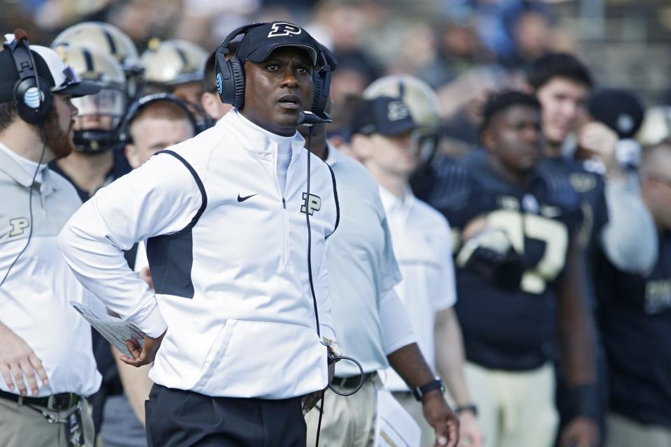 Darrell Hazell went 9-33 as Purdue's coach. (Getty)