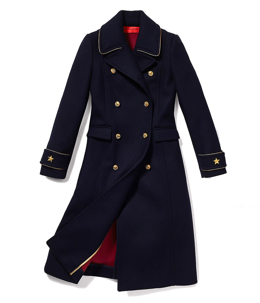 Hilfiger Collection Wool Long Military Coat