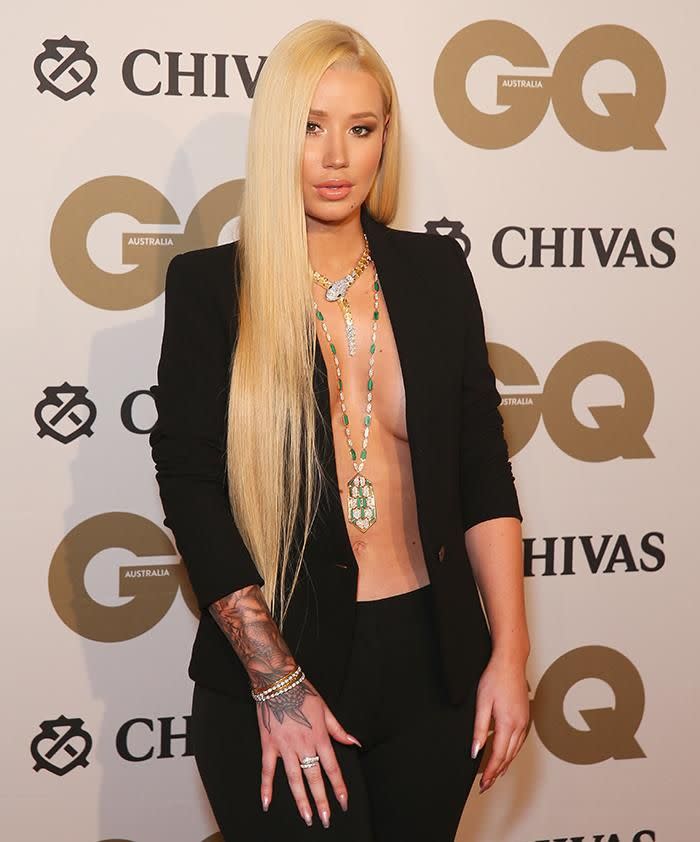 Iggy at the GQ Man Of The Year Awards. Source: Getty