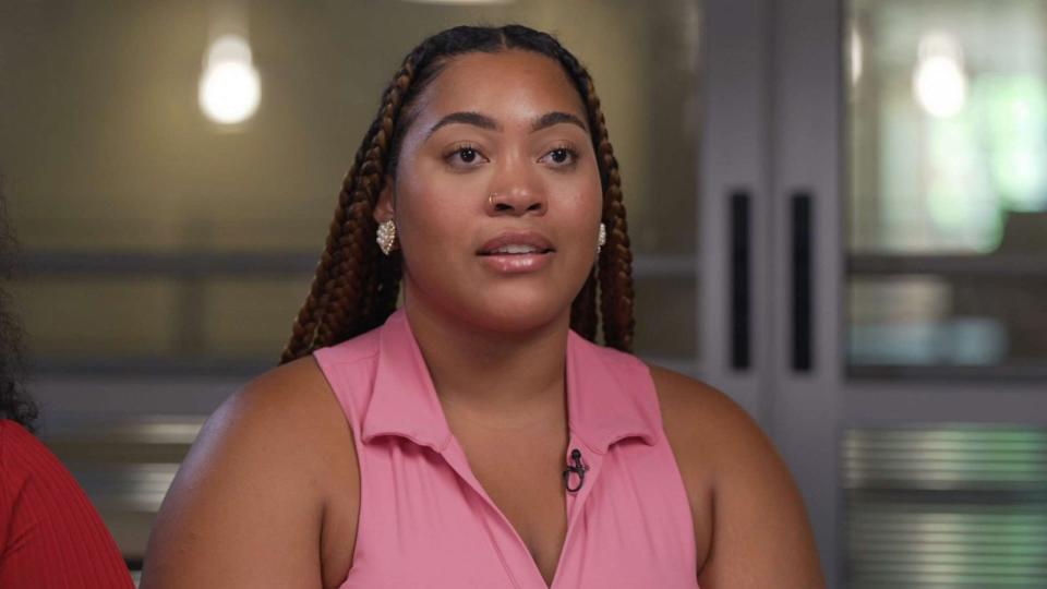 PHOTO: Noelle Rodriguez speaks out on ABC's 'Good Morning America,' Aug. 4, 2023, about the toxic workplace allegations against Lizzo. (ABC News)