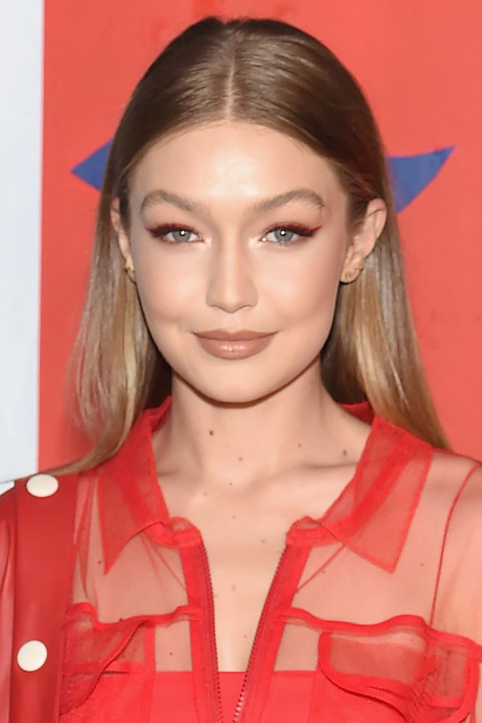 <p>Red eyeliner might sound like it wouldn't be flattering, but Gigi Hadid proves otherwise. Follow her lead by defining your eyes first with a liquid liner. Use Dior's <a rel="noopener" href="https://fave.co/2Nyqgm4" target="_blank" data-ylk="slk:On Stage Liner;elm:context_link;itc:0;sec:content-canvas" class="link ">On Stage Liner</a>, £23, along your upper lash line for definition and only then apply a red liner, like NYX's Vivi Brights Liner in Fire, £6, over the top. In fact, the trick works with any colour, so follow the supermodel's example and match your eyeliner to your outfit. </p>