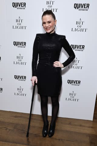 <p>Theo Wargo/Getty</p> Anna Paquin at the 'A Bit of Light' premiere