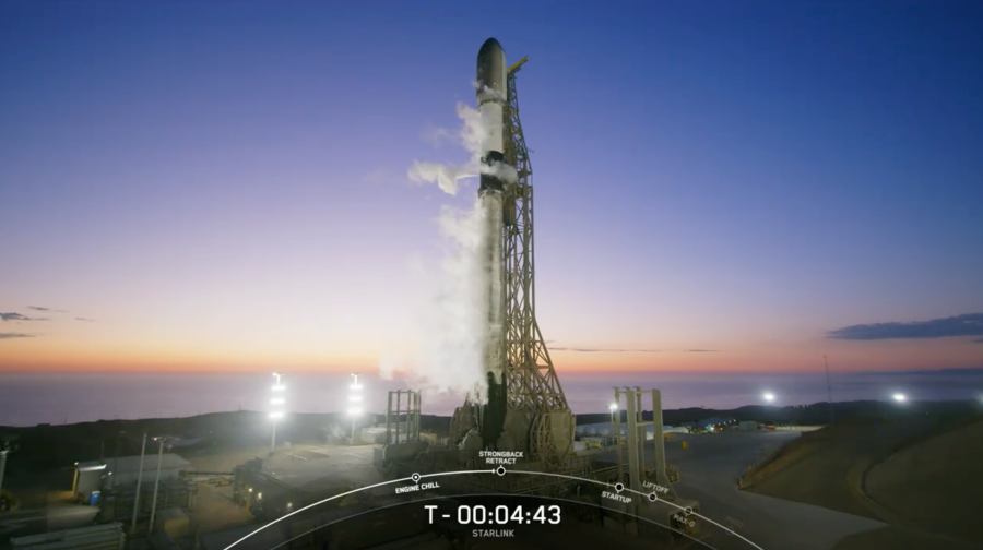 Southern California skies lit up by SpaceX launch