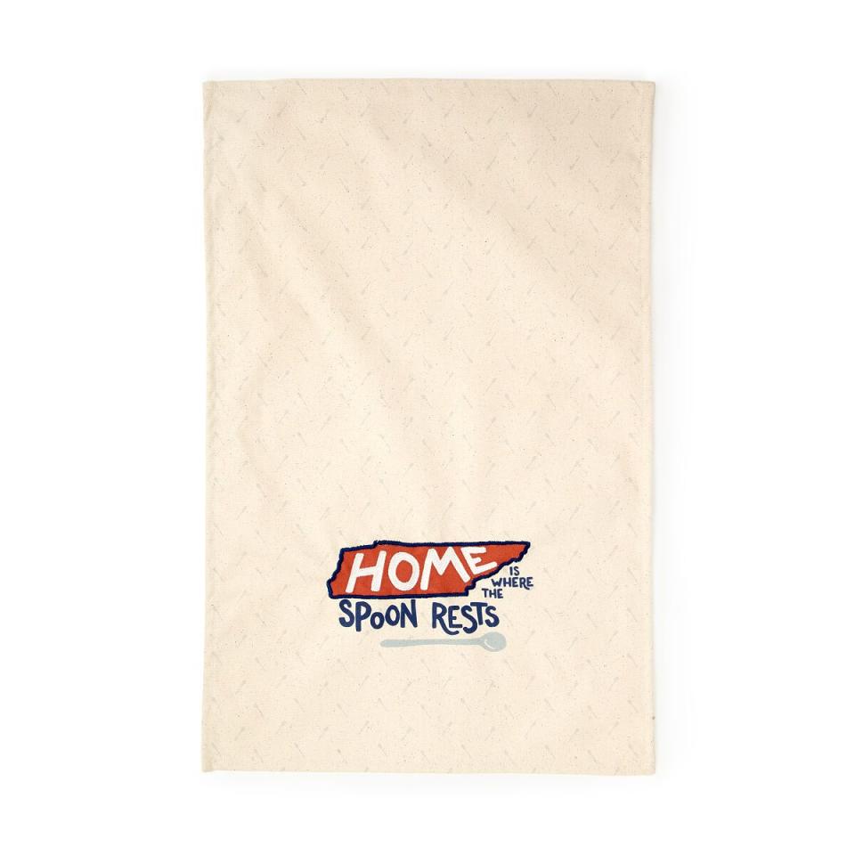 5) Home State Embroidered Dish Towel