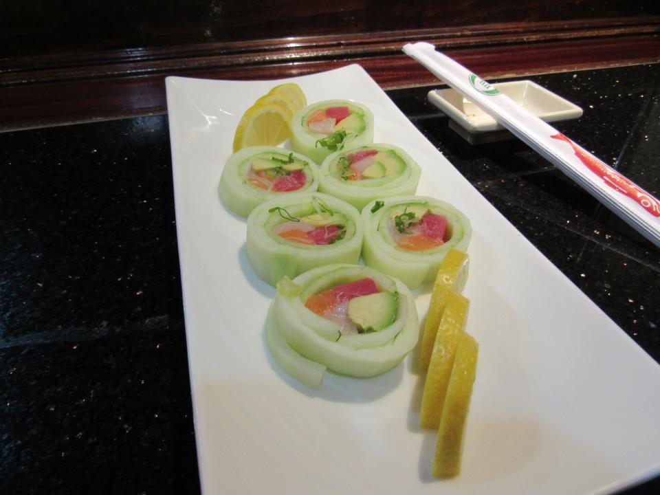 Perfect Naruto roll at Blue Ginger Asian Fusion Bistro