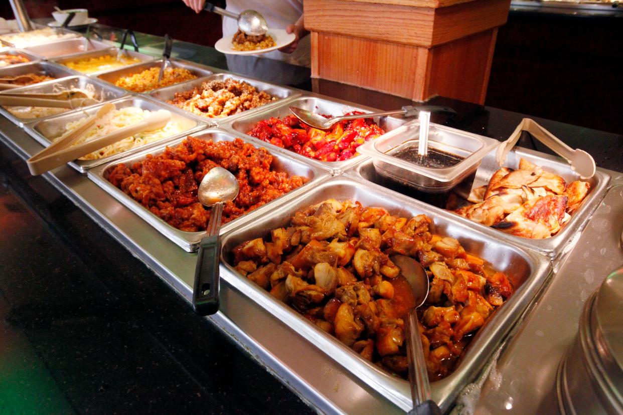 One of several hot buffets at Ling's Buffet in Lakeland. The restaurant is among those in Polk County that will be open on Christmas.