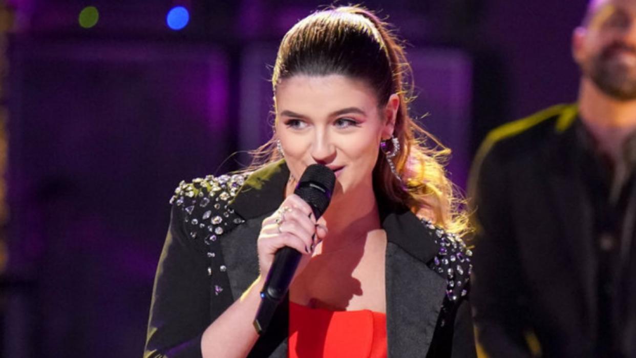  Grace West performs on The Voice. 