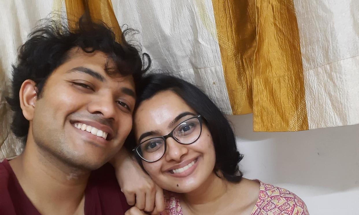 <span>‘I’ve never met a person in my life who can love as purely’ … Varad and Rasika. </span><span>Photograph: Supplied image undefined</span>