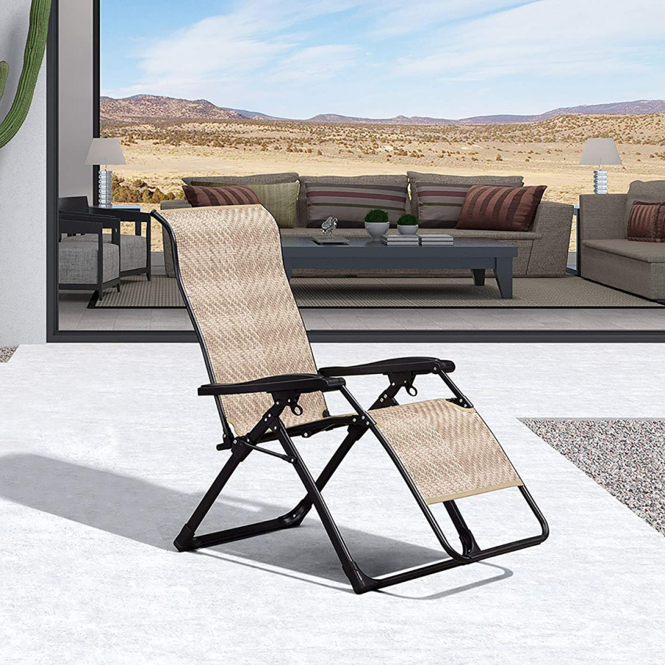 <p><a href="https://go.redirectingat.com?id=74968X1596630&url=https%3A%2F%2Fpurpleleafshop.com%2Fproducts%2Foutdoor-zero-gravity-recliner-chair-patio-wicker-rattan-lounge-folding-chair&sref=https%3A%2F%2Fwww.housebeautiful.com%2Fshopping%2Ffurniture%2Fg38887392%2Fbest-zero-gravity-chairs%2F" rel="nofollow noopener" target="_blank" data-ylk="slk:Shop Now;elm:context_link;itc:0;sec:content-canvas" class="link ">Shop Now</a></p><p>Outdoor Zero Gravity Folding Chair</p><p>$99.00</p><p>purpleleafshop.com</p><span class="copyright">Purple Leaf</span>