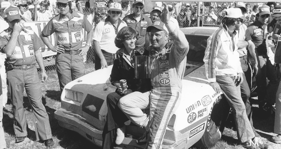 Cale Yarborough in Victory Lane at Talladega