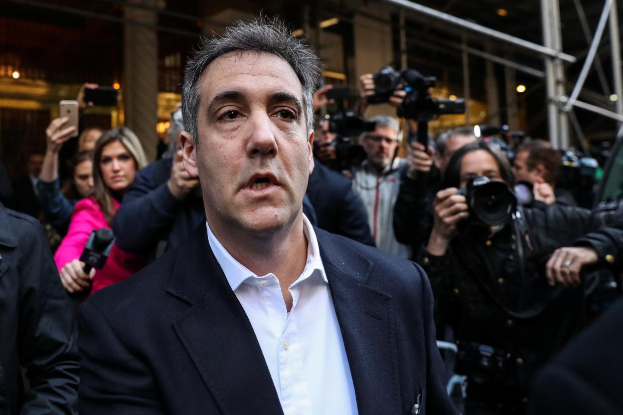 <p>Michael Cohen said after knowing Donald Trump for over a decade he concluded the former president might have already pardoned himself</p> (Reuters)