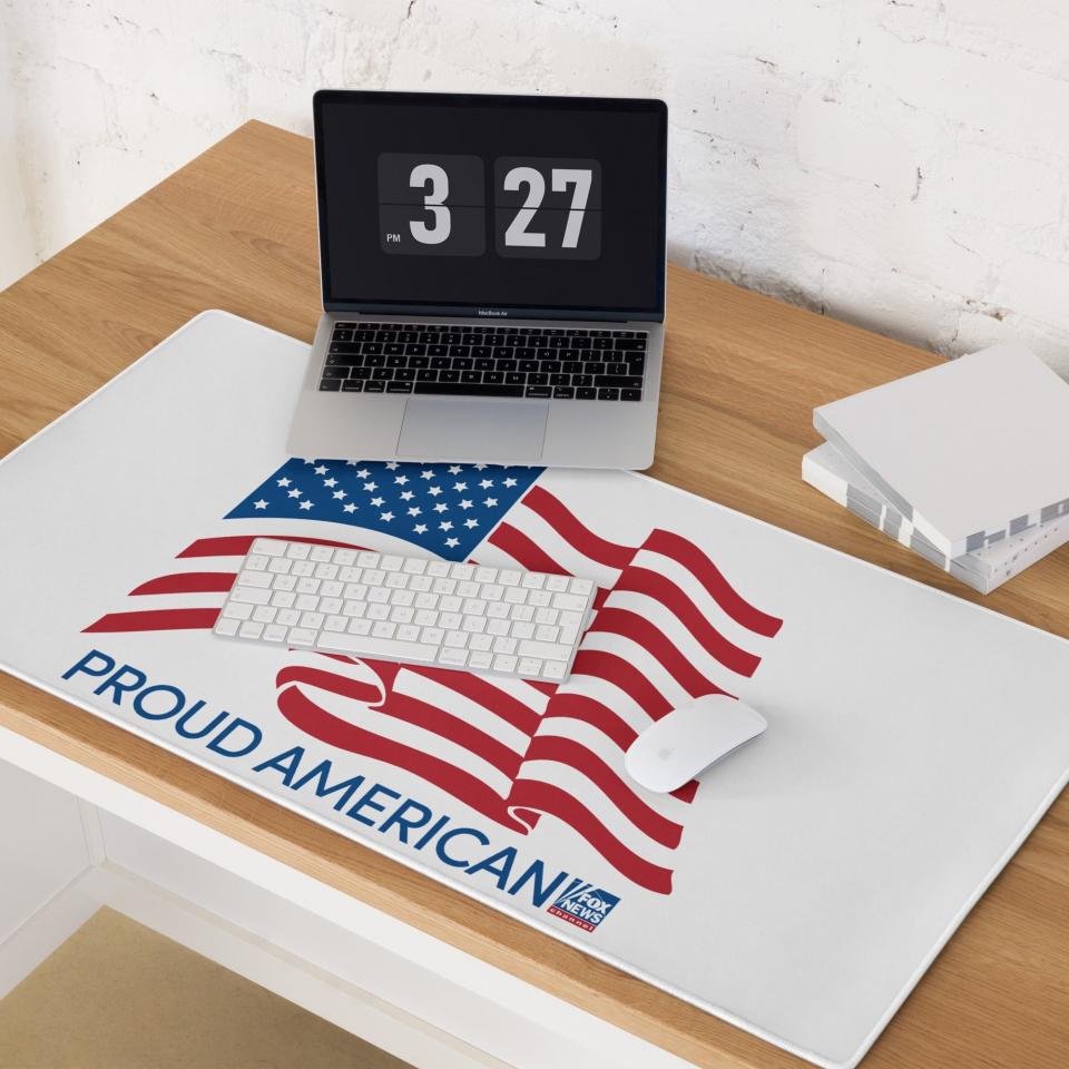 Outfit your work desk with a Proud American mat.