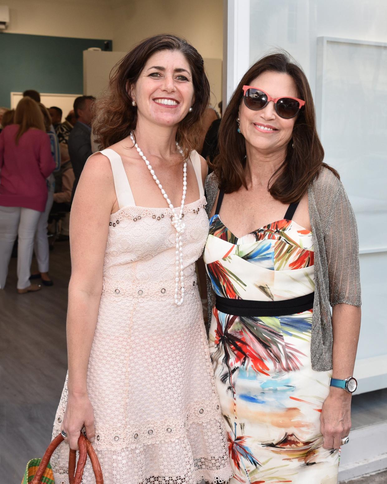 Dena Lyons and Geraldine Bauer at the Christophe von Hohenberg Exhibit to Benefit Peggy Adams Animal Rescue League at Coe + Co Gallery in March 2023. The rescue league's "Happy Tails" reception and dinner is set for April 11 at The Colony.