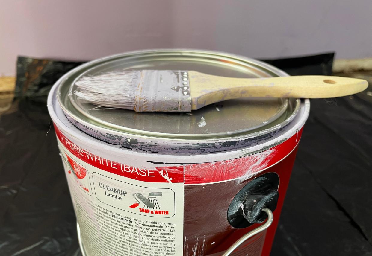 Unused paint can be recycled, including at participating paint retailers.