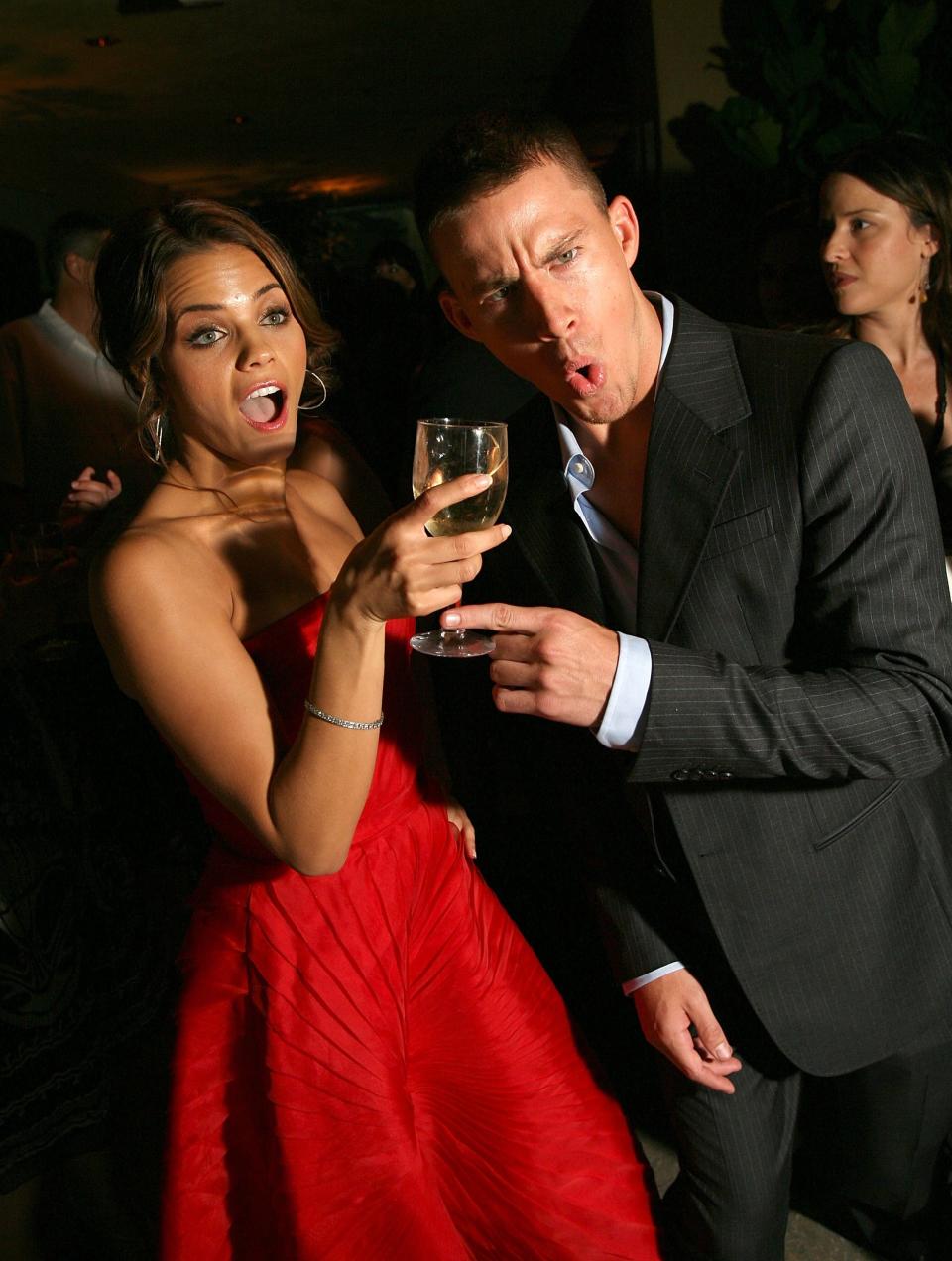 Plus-ones! Jenna Dewan and Channing Tatum attend the after-party for the premiere of <em>Step Up</em> on Aug. 7, 2006, in Los Angeles. (Photo: Michael Buckner/Getty Images)