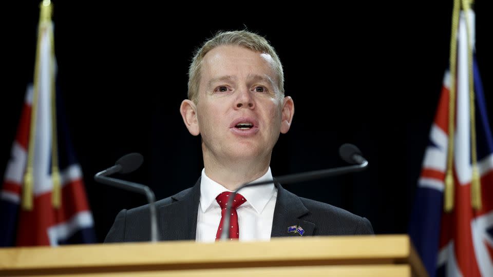 New Zealand Prime Minister Chris Hipkins at Parliament on July 26, in Wellington, New Zealand. - Hagen Hopkins/Getty Images