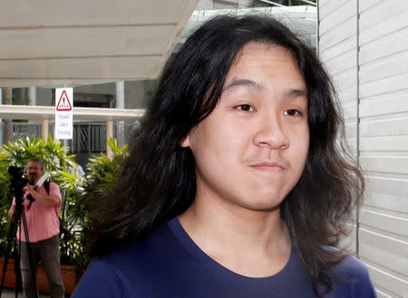 FILE PHOTO: Teen blogger Amos Yee arrives at the State Courts in Singapore September 28, 2016. REUTERS/Edgar Su/File Photo