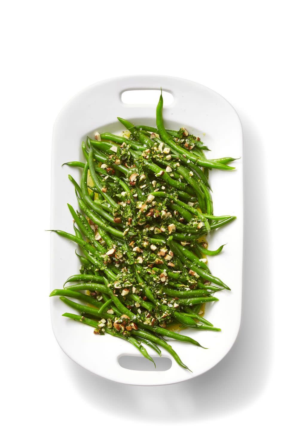 Green Beans With Orange and Almond Gremolata