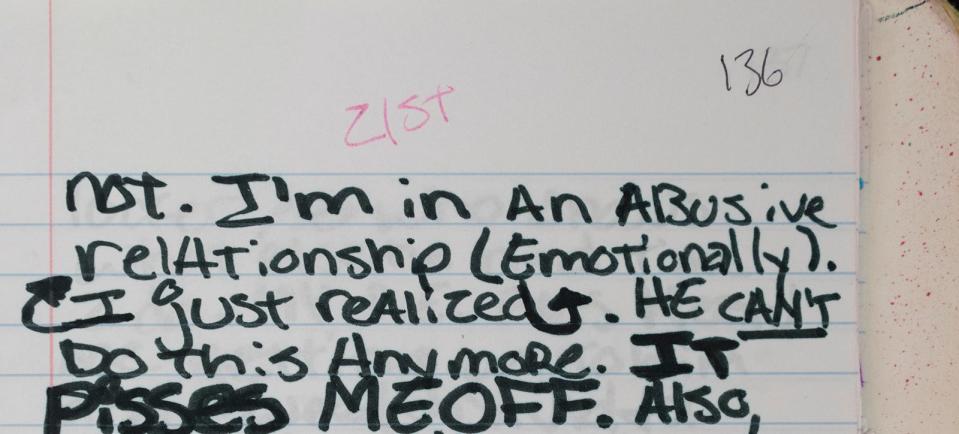 Jennifer Crecente's journal entry.