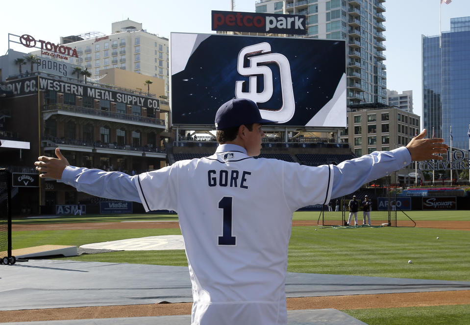 San Diego Padres first-round selection MacKenzie Gore might be the best pitcher in the 2017 MLB draft. (AP)