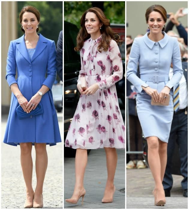 Stylists say Kate likely has back-ups of her fave pumps. Photo: Getty