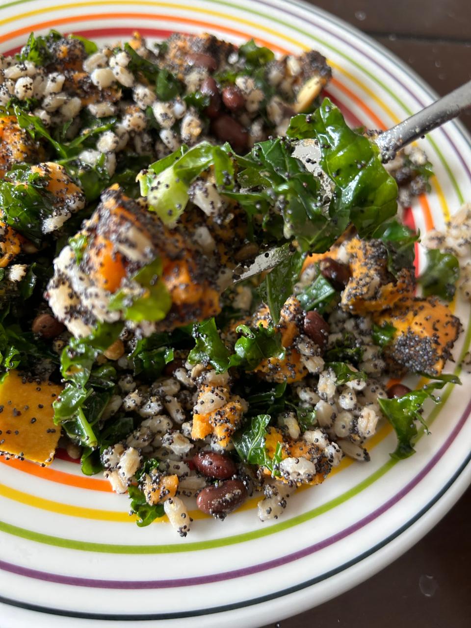 Close-up of barley-kale-sweet