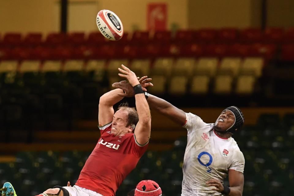 <p>Maro Itoje conceded five of England’s 14 penalties against Wales in Cardiff</p> (AFP via Getty Images)