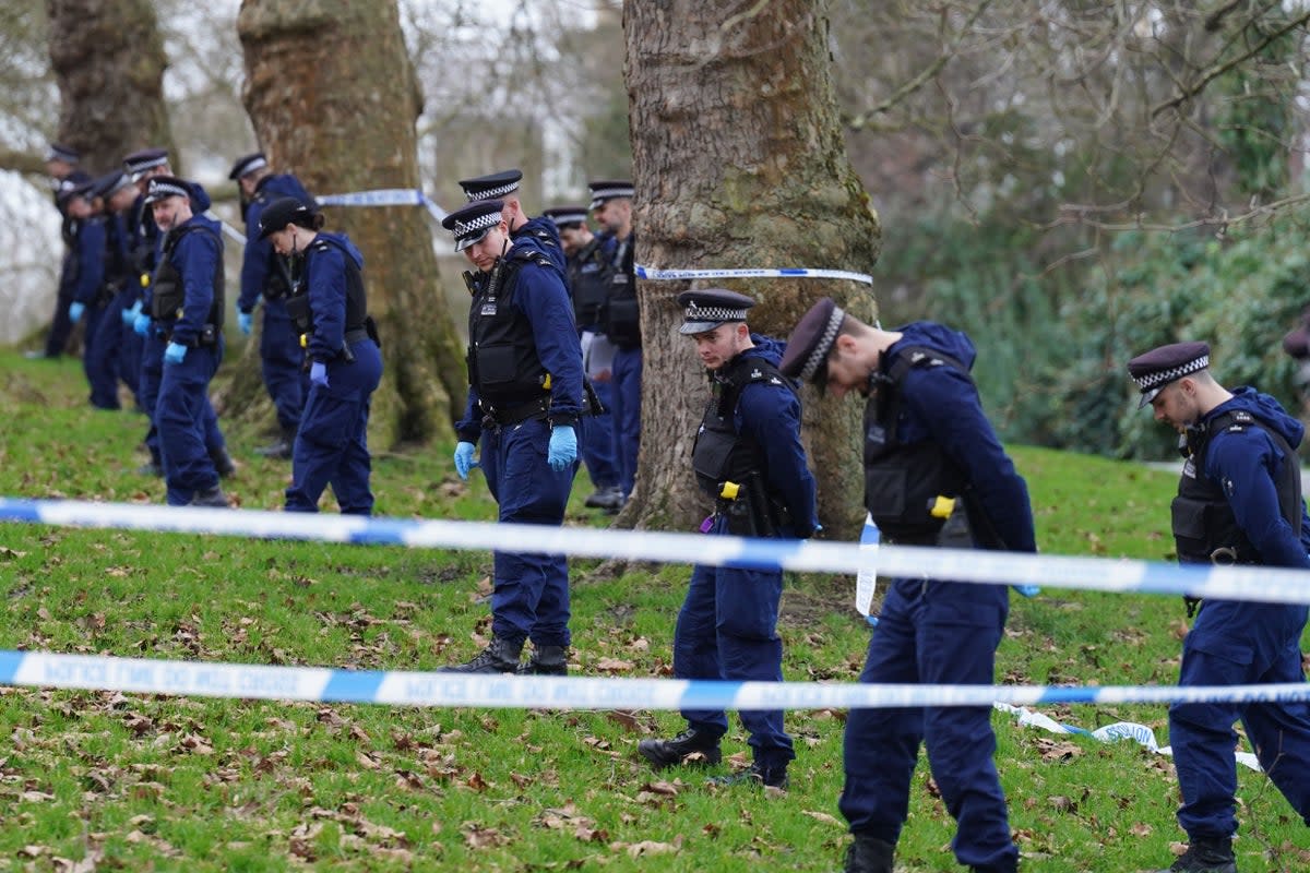 The teenager died on Primrose Hill in Camden, where crowds had gathered to watch the London fireworks on New Year’s Eve (PA Wire)