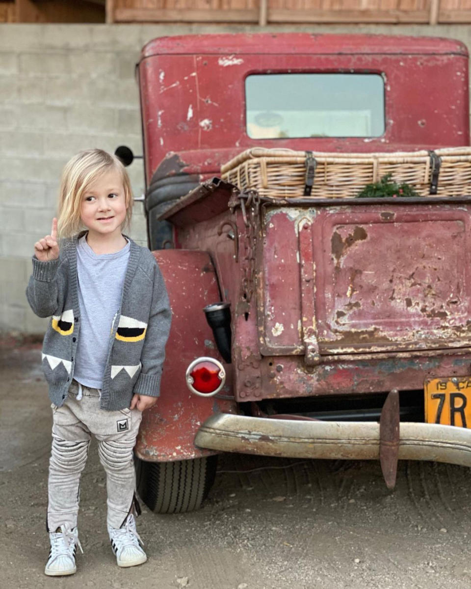 <p>Tori Spelling and Dean McDermott's son <a href="https://people.com/parents/tori-spelling-dean-mcdermott-welcome-son-beau-dean/" rel="nofollow noopener" target="_blank" data-ylk="slk:Beau Dean;elm:context_link;itc:0;sec:content-canvas" class="link ">Beau Dean</a> turned 4 on March 2.</p>