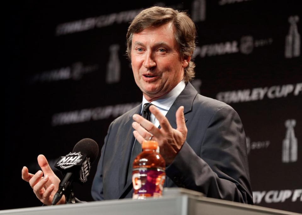 Hockey great Wayne Gretzky told The Associated Press on Sunday he's hopeful hockey and other sports will be able to return this summer from the COVID-19 pandemic.