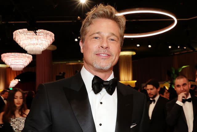 <p>Rich Polk/NBC via Getty</p> Brad Pitt in 2023