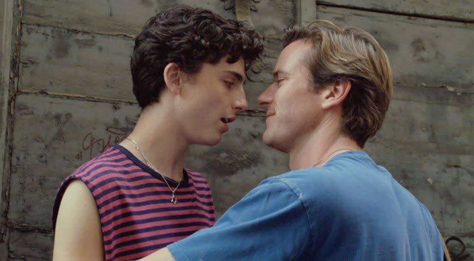<p>Luca Guadagnino's gorgeous, sun-soaked summer romance finds a precocious young man falling for an older college student. It's a touching coming-of-age story—one that will change the way you look at (and possibly taste) a peach forever. </p><p><strong><a class="link " href="https://www.amazon.com/gp/product/B0791XQ5BT/?tag=syn-yahoo-20&ascsubtag=%5Bartid%7C10054.g.3524%5Bsrc%7Cyahoo-us" rel="nofollow noopener" target="_blank" data-ylk="slk:Amazon;elm:context_link;itc:0;sec:content-canvas">Amazon</a> <a class="link " href="https://go.redirectingat.com?id=74968X1596630&url=https%3A%2F%2Fitunes.apple.com%2Fus%2Fmovie%2Fcall-me-by-your-name%2Fid1300348171&sref=https%3A%2F%2Fwww.esquire.com%2Fentertainment%2Fmovies%2Fg3524%2Fsexiest-movies-of-all-time%2F" rel="nofollow noopener" target="_blank" data-ylk="slk:iTunes;elm:context_link;itc:0;sec:content-canvas">iTunes</a></strong></p>