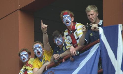 Scottish supporters at Italia 90