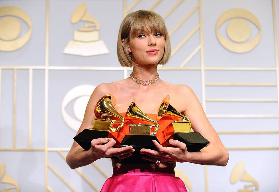 Taylor Swift at the 2016 GRAMMYs