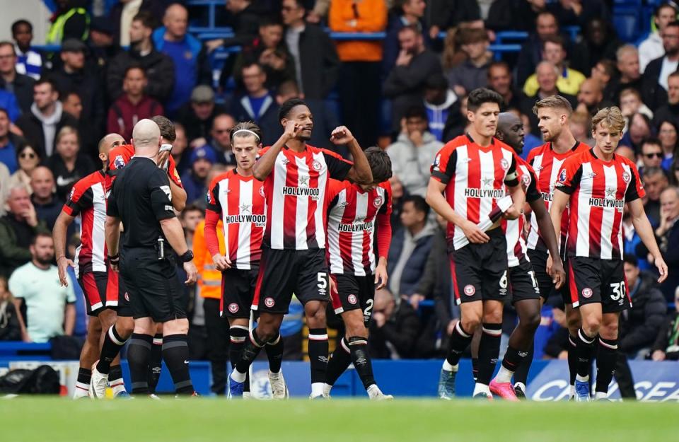 Happy hunting ground: Brentford win again at Chelsea (PA)