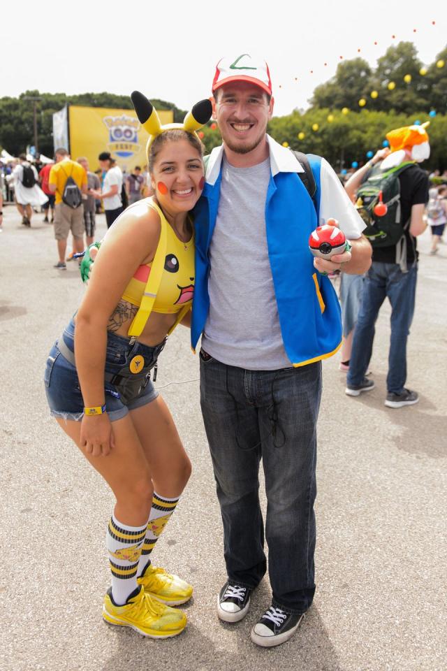 Pikachu and ash costume  Pokemon halloween costume, Pikachu halloween  costume, Trendy halloween costumes