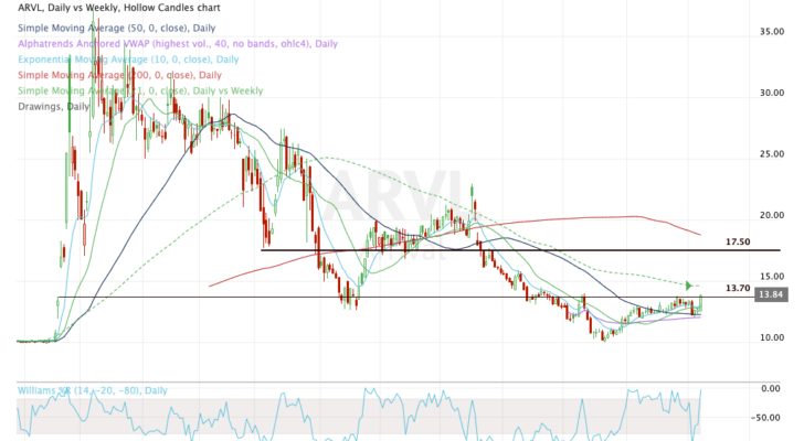 Top stock trades for ARVL
