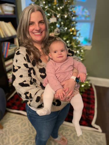 Kimberly Papa and her daughter, Margot, in December 2023.