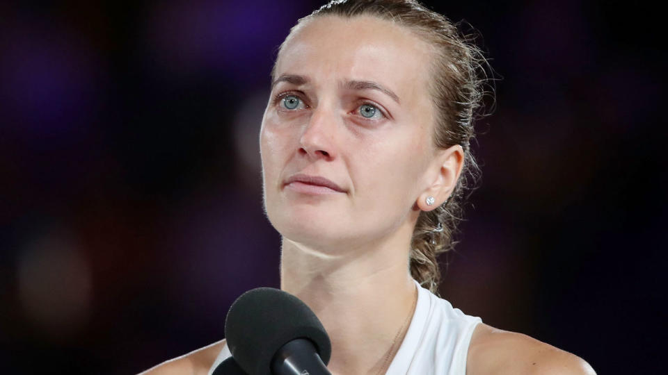 The most inspiring woman in tennis today: Petra Kvitova. Pic: Getty