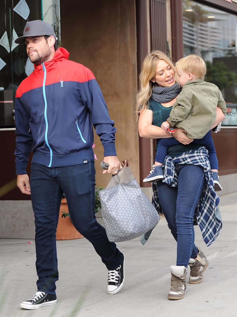 Hilary Duff and her ex-Mike Comrie tied the knot in 2010 and had a son before they divorced in 2015. Source: Getty