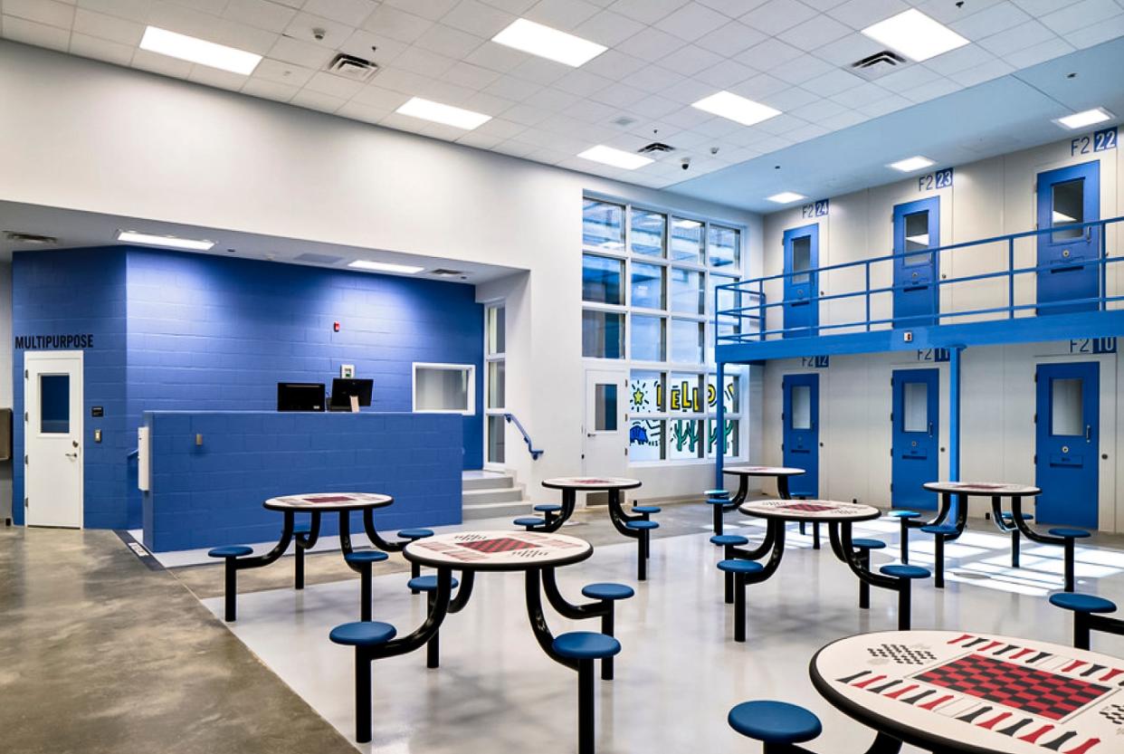 Artist rendering showing a look inside the proposed Oklahoma County jail.