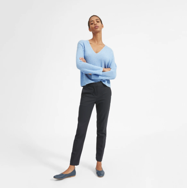 The Cashmere Rib V-Neck