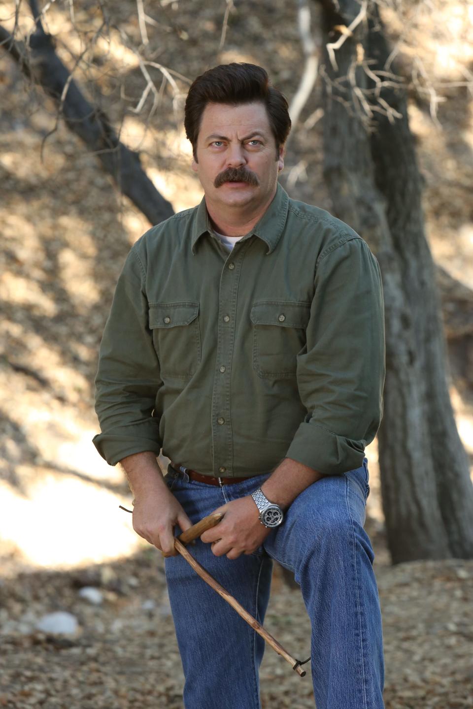 Author and actor Nick Offerman is best known for playing Ron Swanson on TV's u0022Parks and Recreation.u0022 He also performs comedy on stage and is a skilled woodworker.