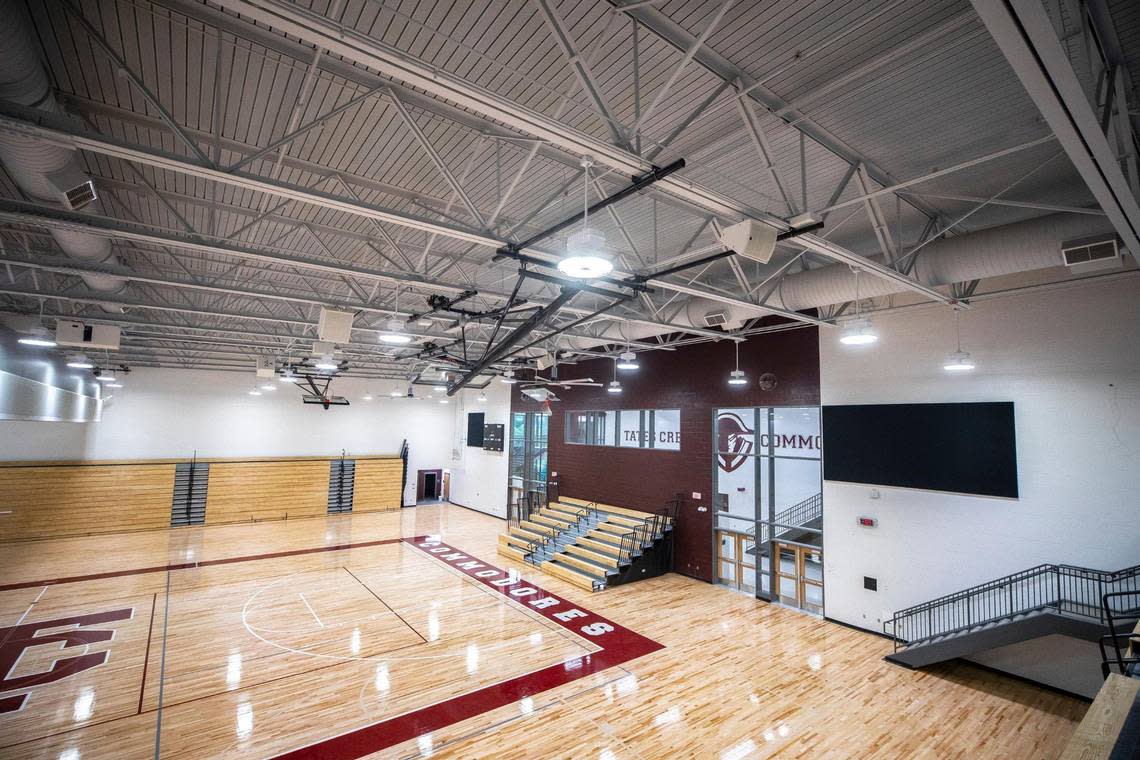 The new $84.5 million Tates Creek High School building opened for students on the first day of school, Wednesday, Aug. 10, 2022.