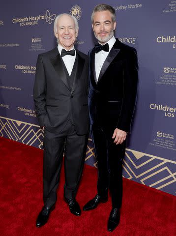 Matt Winkelmeyer/Getty Images for Children's Hospital Los Angeles Chris Pine and his father, Robert Pine, attend the 2022 Children's Hospital Los Angeles Gala.