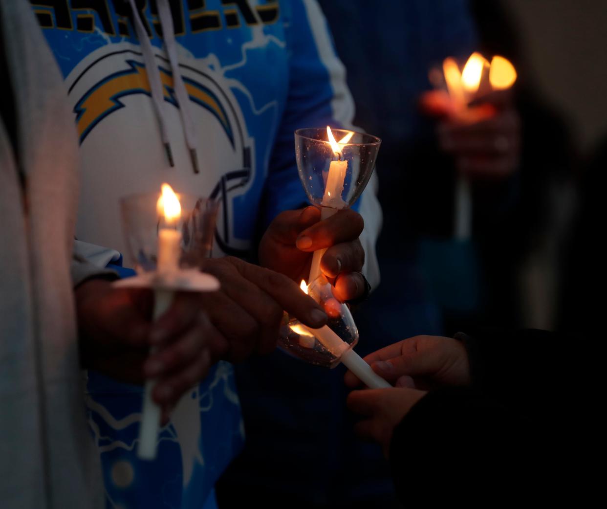 At the rally on Nov. 9, protestors held a vigil to call for the closure of Green Bay Correctional Institution.