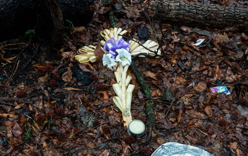 Objects left by people who lived in homeless encampments in Bristol on Thursday, Jan. 25, 2024.

Daniella Heminghaus | Bucks County Courier Times